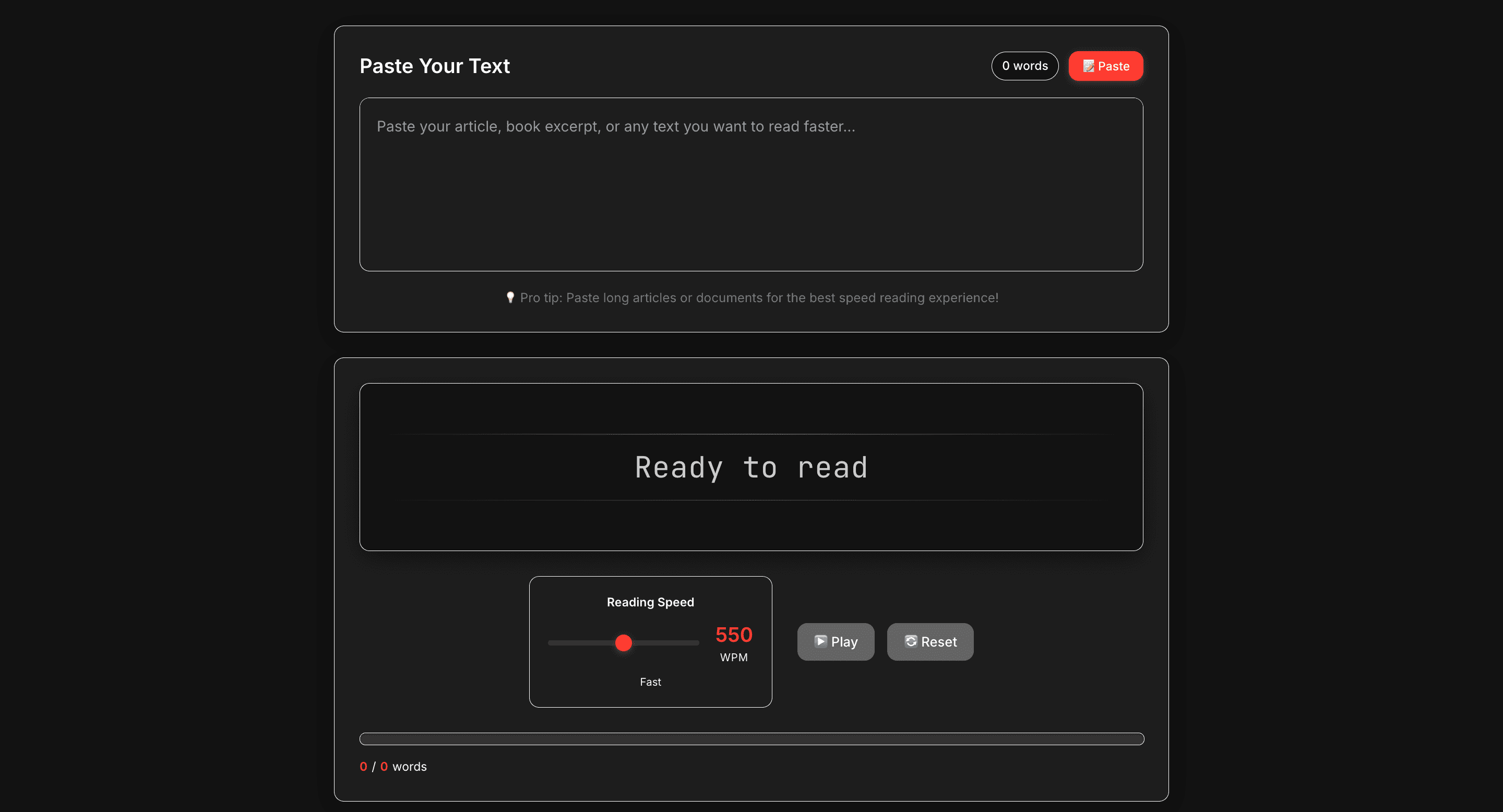 Preview image for SpeedReader project