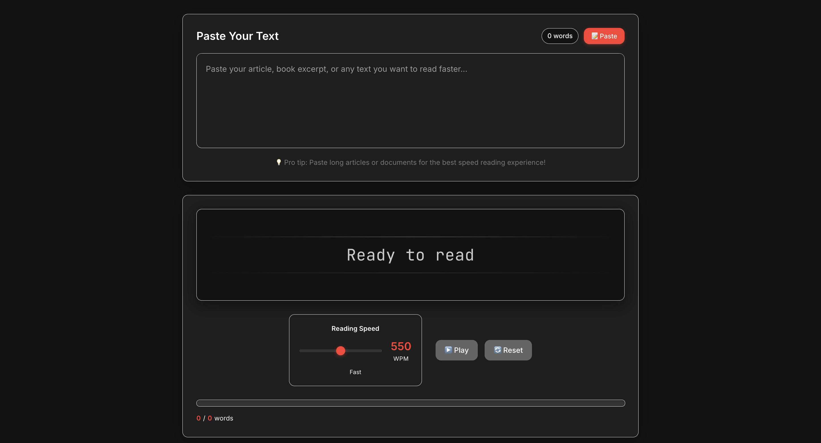 Preview image for SpeedReader project